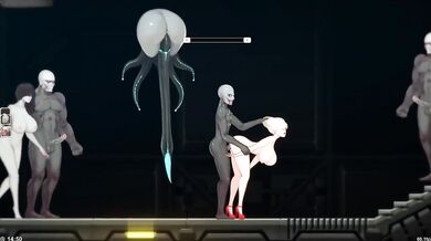 Alien ambassador's body used as fucktoy filled with rough alien loads