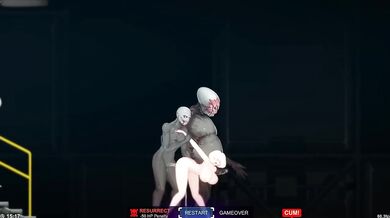 Alien ambassador's body used as fucktoy filled with rough alien loads
