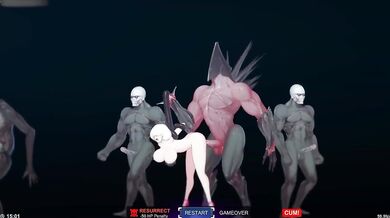 Alien ambassador's body used as fucktoy filled with rough alien loads