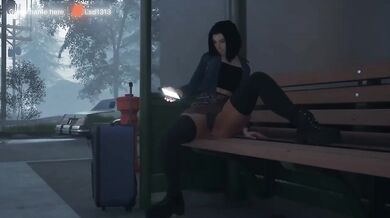 Lustful bitch gets stranger's thick cock stuffed deep raw dirty nasty creampie gangbang