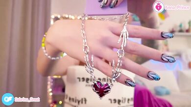 Halloween Unboxing redhead teen tease naked solo