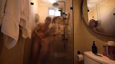 My roomie ravages me in the shower small tits squirming dirty pooltravix latina