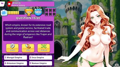 A SEXY QUIZ SHOW #03 Milf Brunette Teen Big Tits Busty Gameplay Let's Play