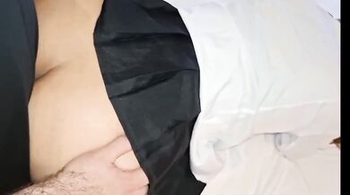 Fucking my korean schoolgirl ass hard creampie doggy style