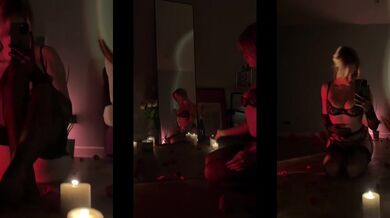 Tattooed egirl with a big round ass begs to ride your thick dick raw