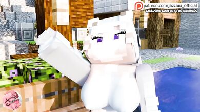 Friend's wife deep penetration futanari Minecraft gangbang