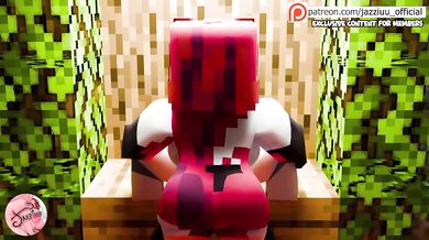 Friend's wife deep penetration futanari Minecraft gangbang