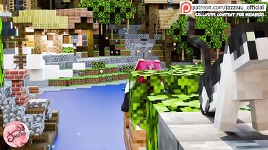 Friend's wife deep penetration futanari Minecraft gangbang