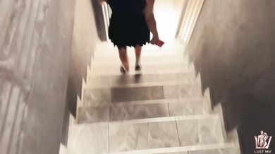 Latina neighbor squirts on my cock at the gym POV anal fuck