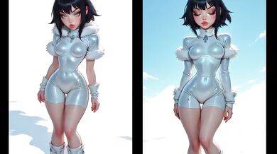 Aimi's 50K AI Babe Big Tits Montage compilation crushed by thick meat
