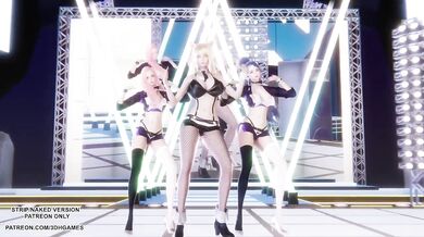 Red Velvet Russian Roulette MMD Sexy Kpop Hentai Dance Uncensored 4K