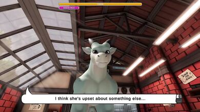 Dragon washes her tight furry ass raw in brutal hentai game