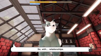 Dragon washes her tight furry ass raw in brutal hentai game