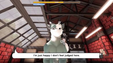 Dragon washes her tight furry ass raw in brutal hentai game