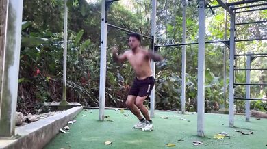 Full-body training with a predominance of pulldowns