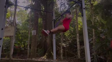 Full-body training with a predominance of pulldowns