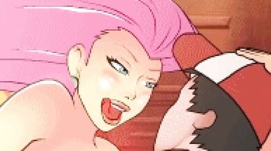 Jessie fucked raw by Ash in rough hentai cartoon