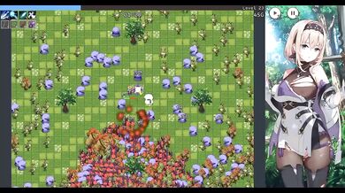 Gamer gal gushes creampie cure in her knight’s POV dungeon erotic anime ecchi