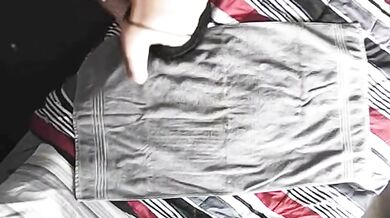 Black Teddy ruined her petite pussy eating orgasm