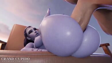 Widowmaker’s Thick Ass Split by Giant Member deep in Overwatch hentai