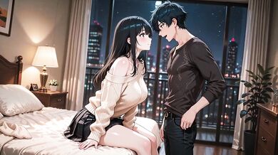 Schoolgirl ruined by her anime boyfriend raw virginity fucked