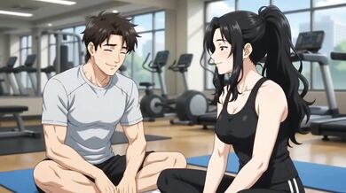 Private Trainer seduces hot boy till he screams while sucking his big dick