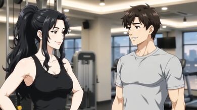 Private Trainer seduces hot boy till he screams while sucking his big dick
