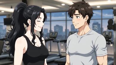 Private Trainer seduces hot boy till he screams while sucking his big dick