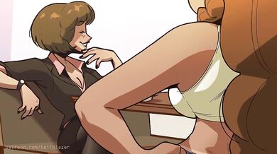 Sophia's Chest Grows With Tail Blazer cum gushing lactation uncovered