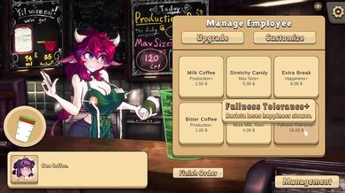 Making a special café con leche with her big cow tits