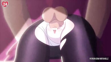 Small tits cutie's tight pussy stuffed with cum in 3D hentai