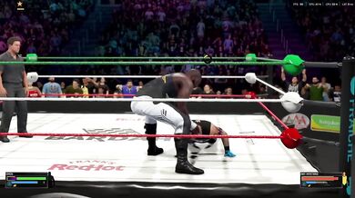 WWE 2K26 Omos destroys Rey Mysterio rough anal black small cock