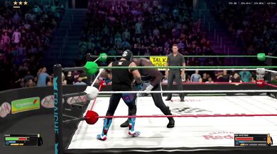 WWE 2K26 Omos destroys Rey Mysterio rough anal black small cock