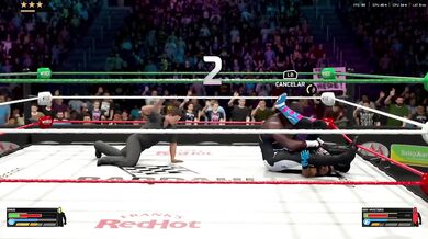 WWE 2K26 Omos destroys Rey Mysterio rough anal black small cock