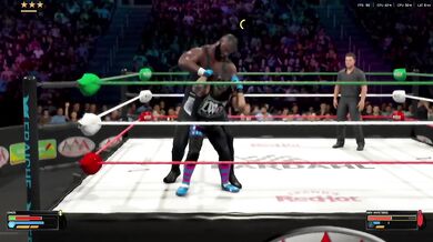 WWE 2K26 Omos destroys Rey Mysterio rough anal black small cock