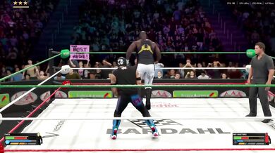 WWE 2K26 Omos destroys Rey Mysterio rough anal black small cock