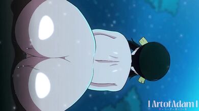 Feet worshipping Toph's big ass in a relaxing bath