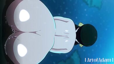 Feet worshipping Toph's big ass in a relaxing bath