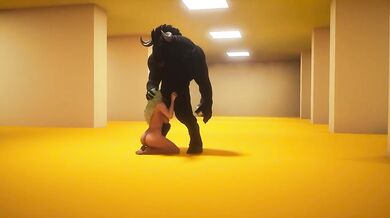 Furry backroom blowjob MTS cum session