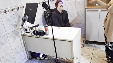 Her female boss stripped him bare then rimmed his ass raw in HD cum dripping close up