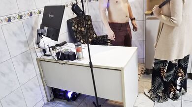 Her female boss stripped him bare then rimmed his ass raw in HD cum dripping close up
