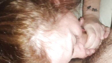 Kaye keeps cummin delivers savage deepthroat blowjob here huge monster cock sloppy POV