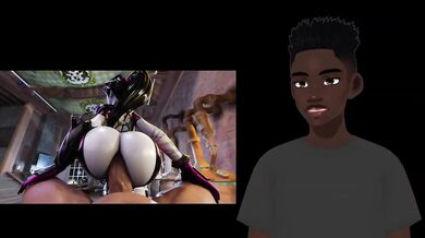 Widowmaker's big ass bounces off that thick dick while she moans