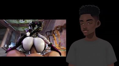 Widowmaker's big ass bounces off that thick dick while she moans