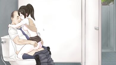 Potbellied Stepdad destroys his teen step sis until she screams loud messy creampie
