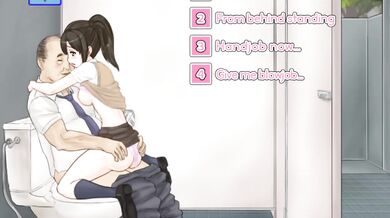 Potbellied Stepdad destroys his teen step sis until she screams loud messy creampie