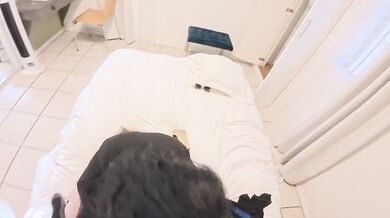 Deepthroat slut gets choked by massive cock now