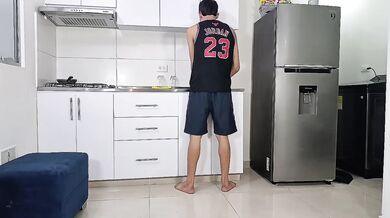 Stepson saw me in lingerie in the kitchen and it turned him on
