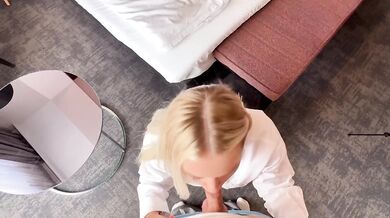 Strange hotel magic remote unforgettable sex with blonde stranger doggystyle
