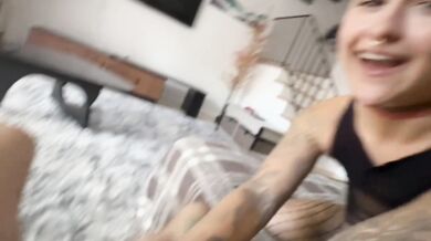 Goth Stepsis Nerdy Bro POV Raw Missionary Big Cock Destroyed